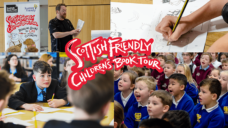 Scottish Friendly Children's Book Tour collage of event photos